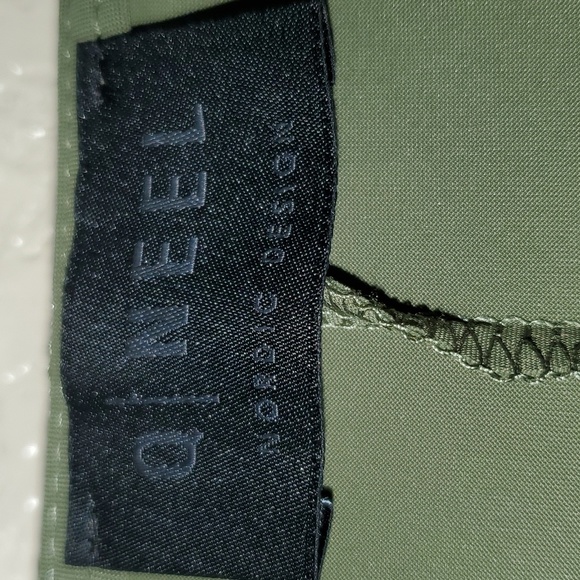 Q'NEEL Nordic Design Women's Open Front Cardigan Size 18 Olive Green - Picture 2 of 10